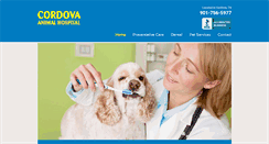 Desktop Screenshot of cordovaanimalhospital.com